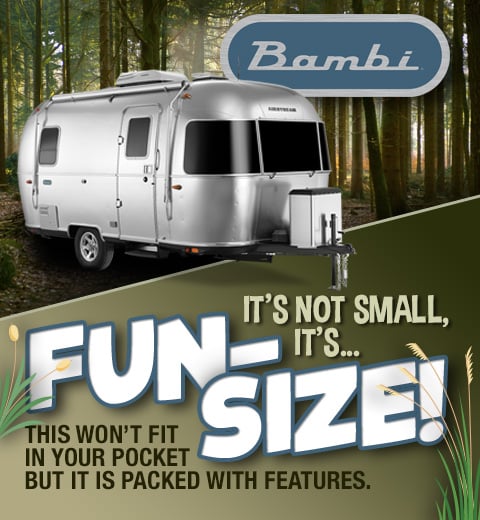 It's Not Small...It's Fun Size!
2021 Airstream Bambi