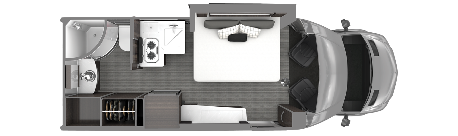 Airstream Atlas Floor Plan with Murphy Bed