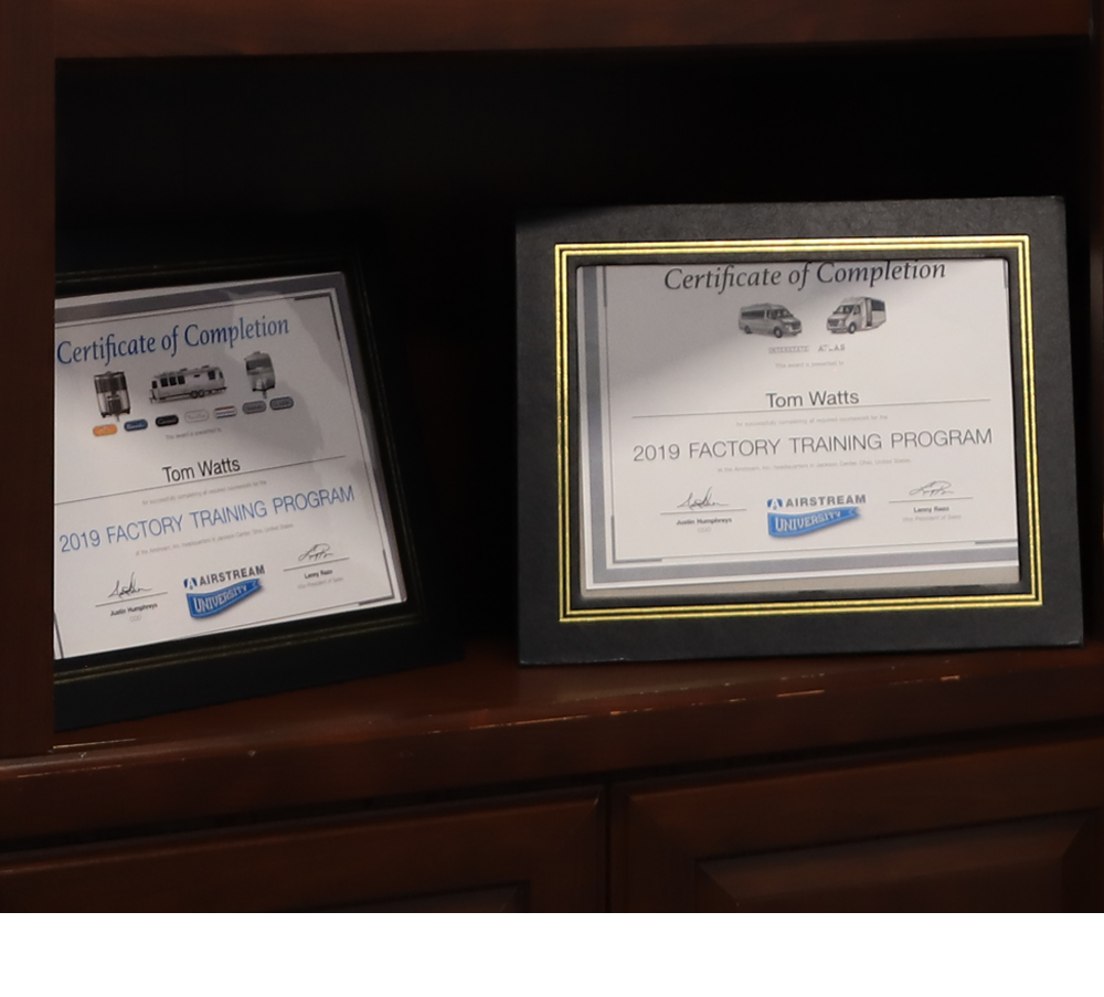 Tom's Awards and Certificates